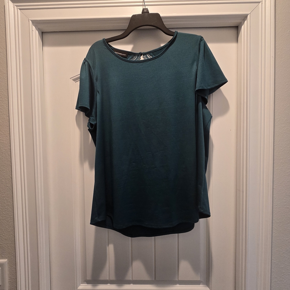 Elegant Teal Women's Blouse